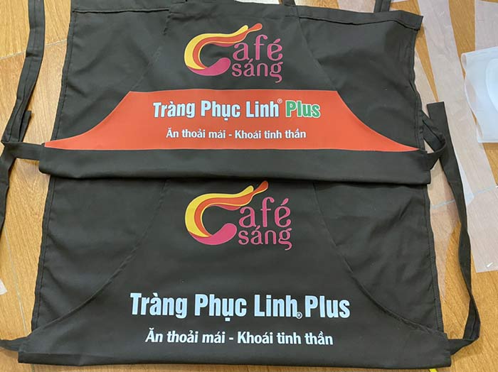 In tạp dề Cửa hàng Tràng Phục Linh Plus | In tap de dong phuc