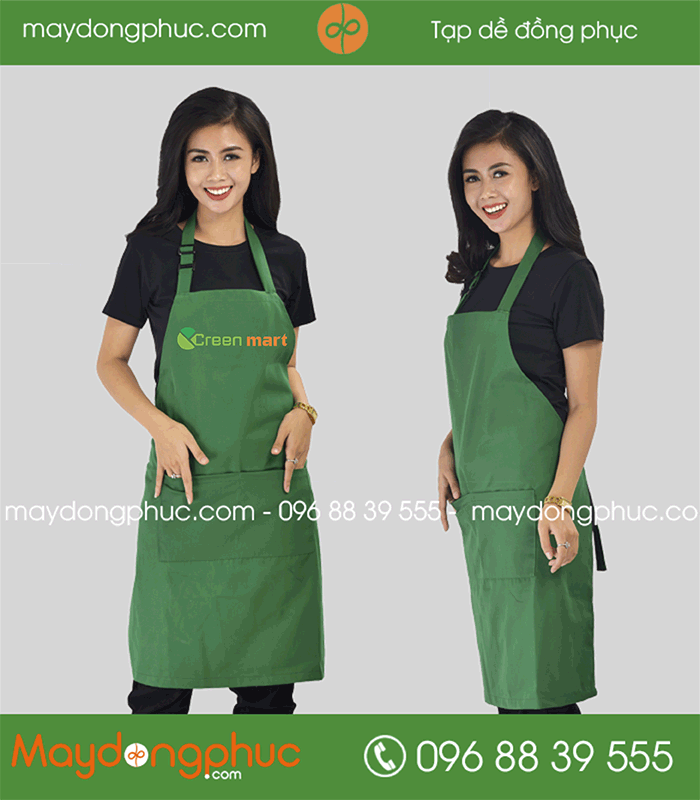 In tạp dề Siêu thị Green Mart | In tap de dong phuc