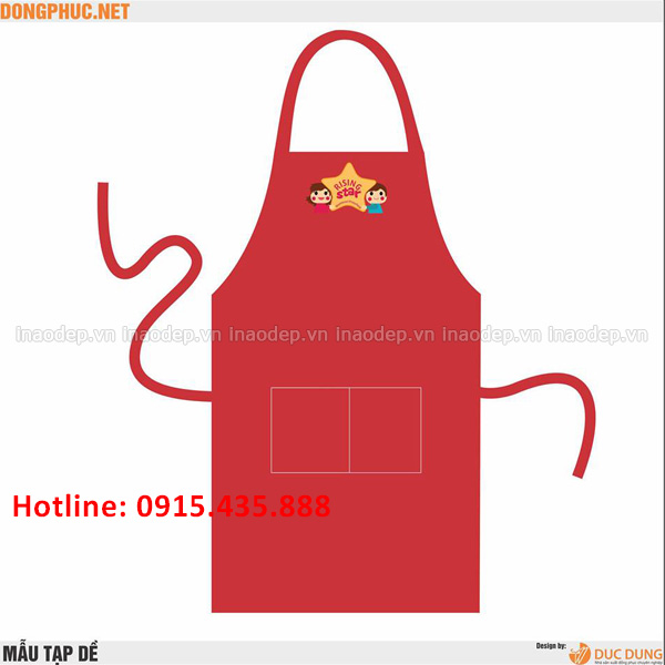 Tạp dề màu đỏ Rising Star | Tap de