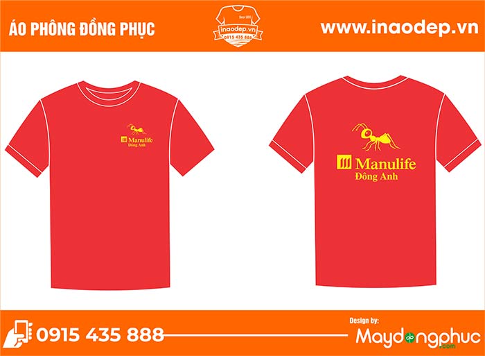 In áo công ty Manu Life | In ao phong dong phuc