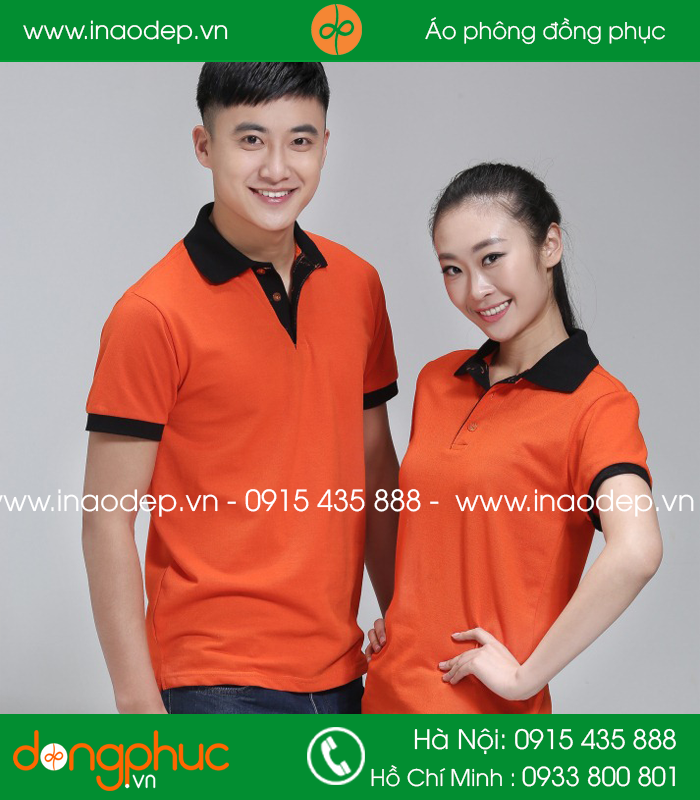 Đồng phục nhà hàng mầu cam