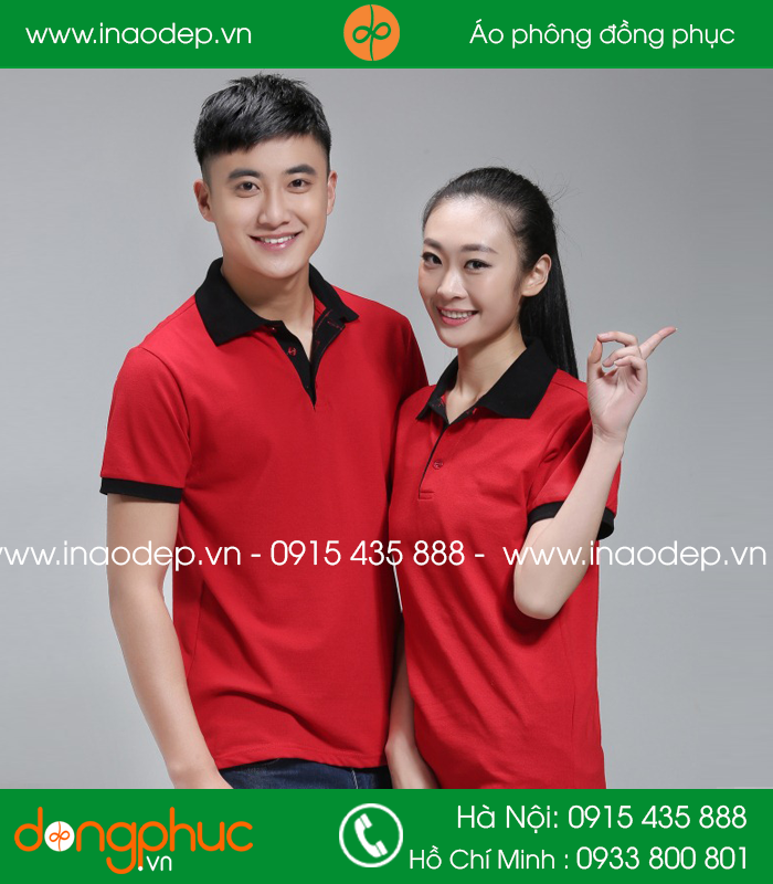 Đồng phục nhà hàng mầu đỏ