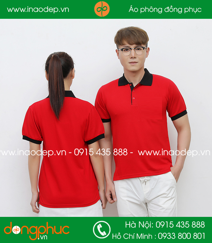 Đồng phục nhà hàng mầu đỏ